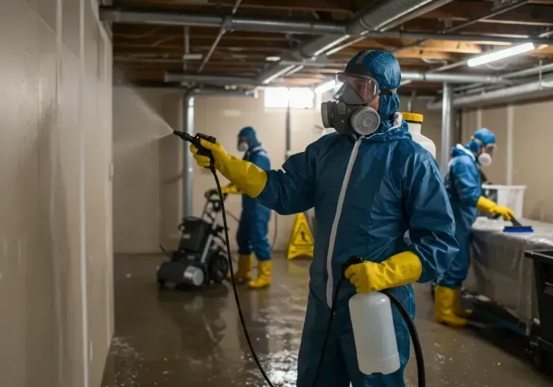 Basement Sanitization and Antimicrobial Treatment process in Williston, ND